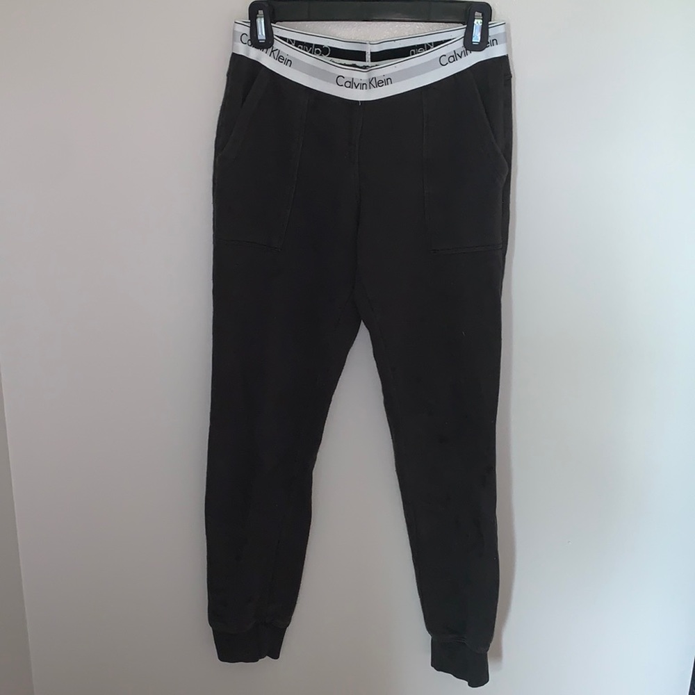 Black Calvin Klein joggers